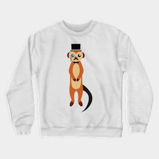 Fancy Meerkat Crewneck Sweatshirt